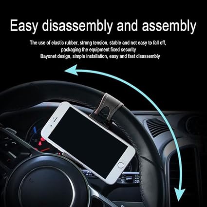 Universal Car Steering Wheel Phone Holder