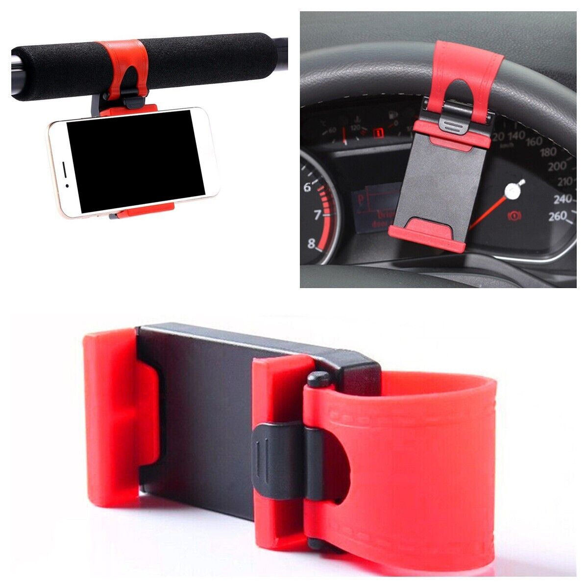 Universal Car Steering Wheel Phone Holder
